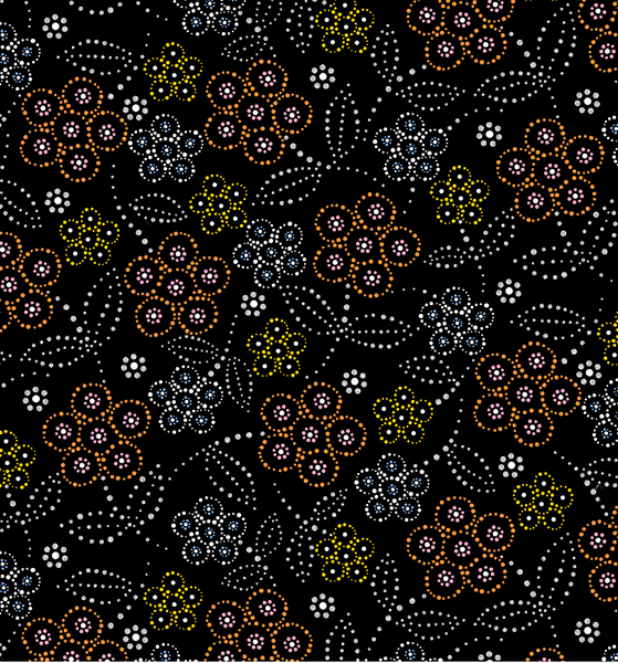 Betty Albert - Full Moon Rising Fabric