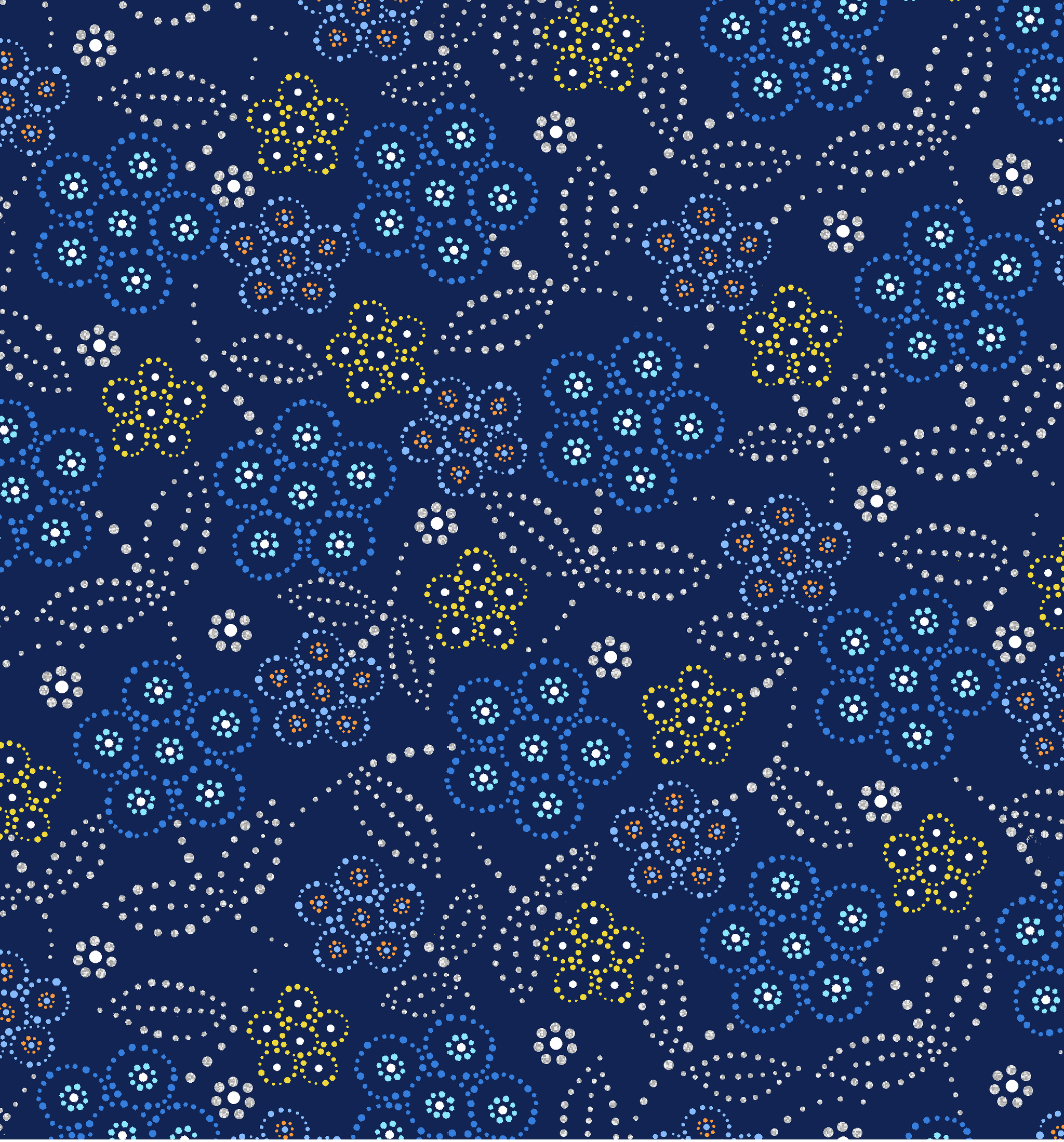 Betty Albert - Full Moon Rising Fabric